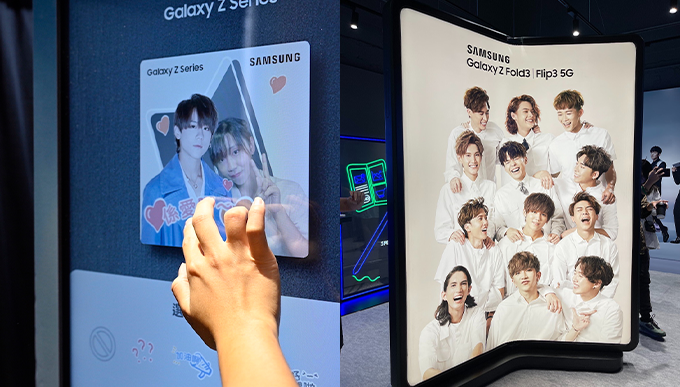 巨型海報牆、全天候播放MIRROR大電視