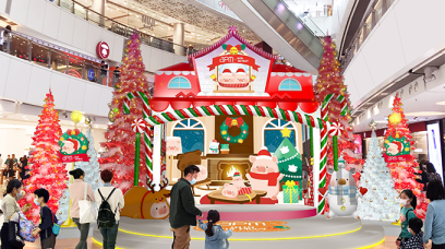 2021聖誕新年好去處｜apm罐頭豬LuLu聖誕樹商場裝飾｜盲盒期間限定店