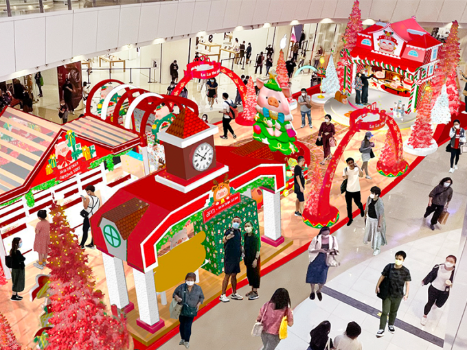 2021聖誕新年好去處｜apm罐頭豬LuLu聖誕樹商場裝飾｜盲盒期間限定店