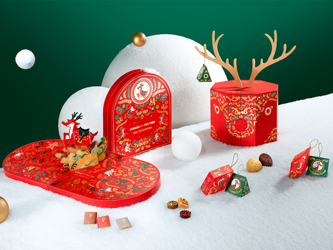 聖誕節禮物2021｜半島精品店馴鹿節日禮盒、日曆、高級骨瓷火鍋、雪橇禮物籃