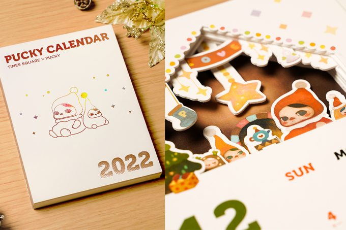 【2021聖誕節好去處】銅鑼灣時代廣場Pucky畢奇森林太空貓佈置｜換領2022年曆