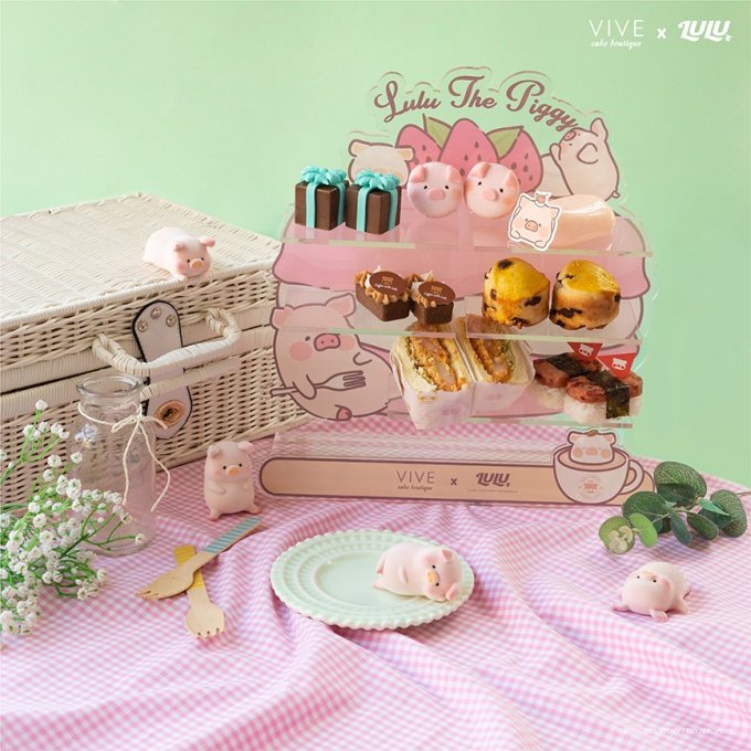 下午茶推薦2022｜中環Vive聯乘LuLu豬蛋糕及high tea set