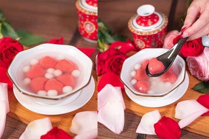 情人節甜品｜天然紅菜頭！Chilli Fagara麻辣燙限定心形桂花小丸子