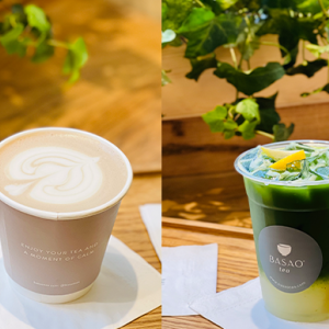 岩茶牛奶、抺茶檸檬氣泡特飲