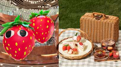 2022情人節打卡好去處｜巨型草莓、英倫花園、限定草莓下午茶等尖沙咀K11 MUSEA情侶必影必食
