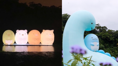 台灣超可愛角落生物大型水上展覧！粉絲必買香港製造角落小夥伴口罩、無接觸智能洗手機