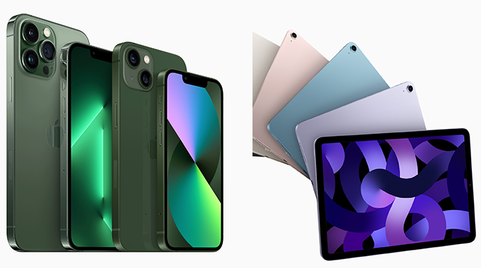 2022Apple新品發佈懶人包｜松嶺綠色iPhone 13 Pro、全新紫色iPad Air等