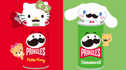 日本限定 Pringles 薯片聯乘 Sanrio 推出 Hello Kitty 及玉桂狗鬍鬚特別版