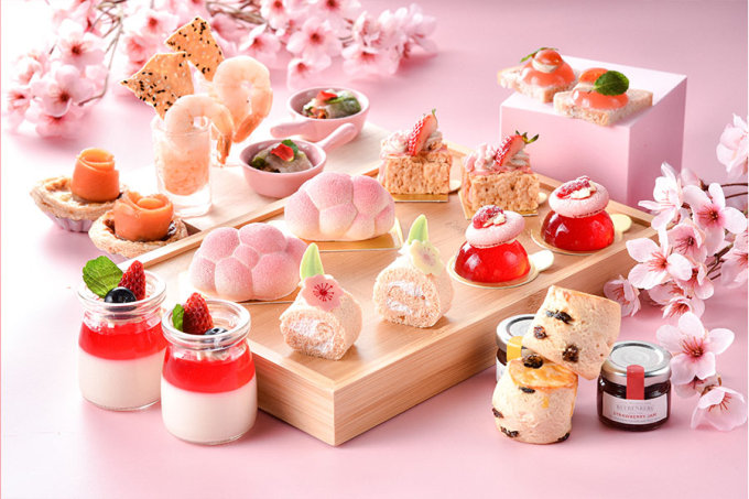 下午茶外賣推薦｜Angel & Devil櫻花tea set！梅酒啫喱馬卡龍、栗子士多啤梨千層酥