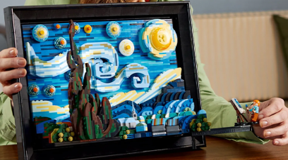 LEGO將推出梵高《星夜 The Starry Night》名畫積木套組！ 