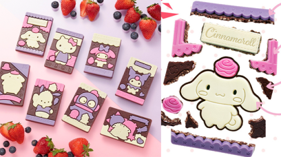 Sanrio人氣角色Hello Kitty、玉桂狗、布甸狗等聯乘Charapaki推出特別版朱古力！