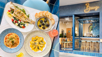 堅尼地城海旁cafe美食推薦｜地中海小餐館Breeze Bistro！藍白海岸風情餐廳睇日落海景！