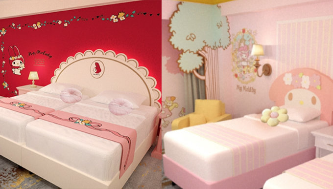 台灣高雄推出期間限定Hello Kitty、My Melody等8位Sanrio人氣角色主題酒店房