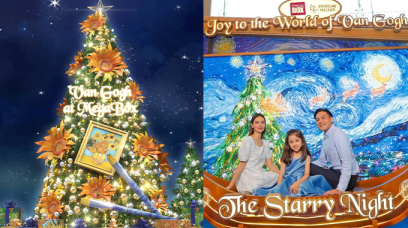 2022聖誕打卡好去處｜梵高沉浸式體驗展登陸九龍灣MegaBox必影巨型向日葵油畫風聖誕樹、《星空下的咖啡座》等打卡推介