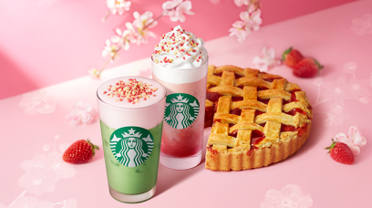 令人少女心大爆發！Starbucks推出超美限定草莓批醇香鮮奶抺茶＋草莓批忌廉星冰樂