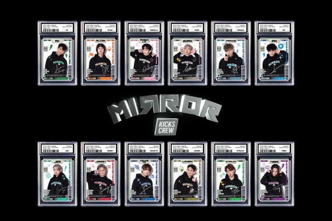 送 全套限量版 MIRROR x KICKS CREW 閃卡一套12張連框