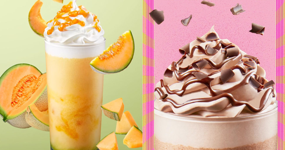 夏日限定！等消暑涼透心推介Starbucks 期間限定蜜瓜忌廉星冰樂、比利時朱古力鮮奶咖啡
