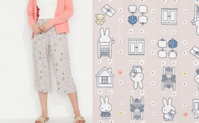 UNIQLO 聯乘Miffy推出可愛居家服！$99 入手超可愛Miffy印花7分褲、台灣UNIQLO更推出同系列短褲及童裝上衣