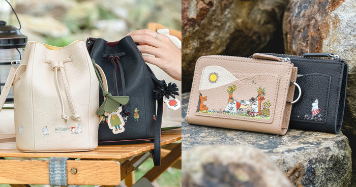 Samuel Ashley X Moomin 聯乘推出超美水桶包、卡片套等＋消費滿額送Moomin皮革掛飾 