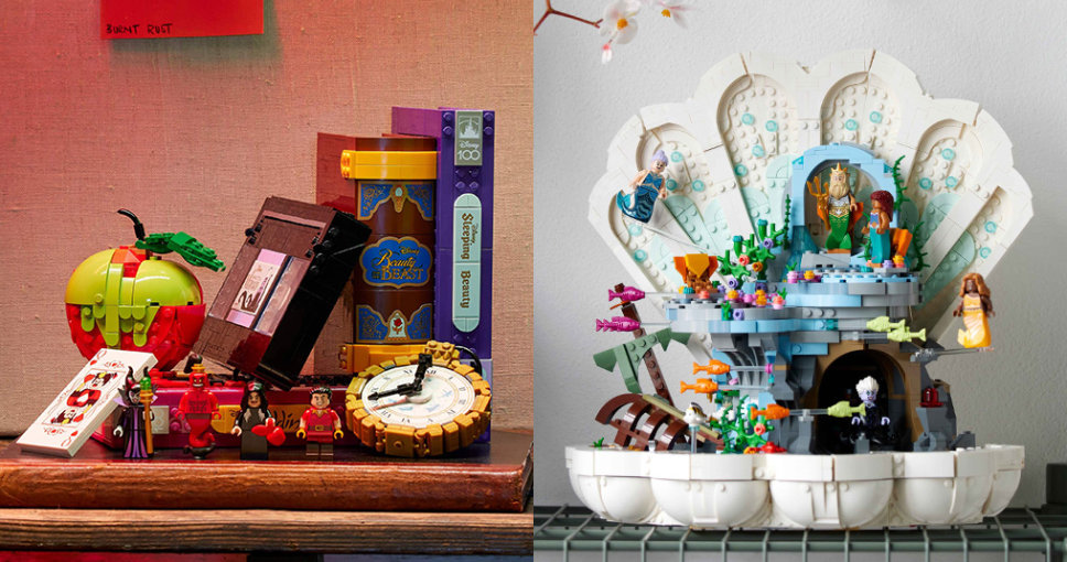 LEGO X Disney聯乘推出迪士尼100周年系列！必買集13 位公主、女王「神奇樹屋」、《小美人魚》皇家蛤殼及大反派迪士尼惡人等特別版LEGO套裝