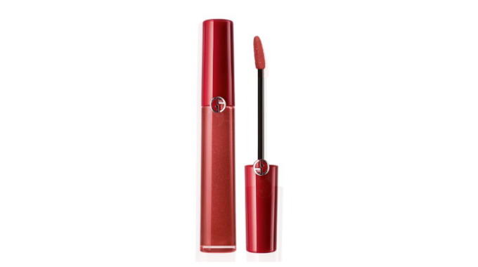 ARMANI BEAUTY 絲絨啞亮唇釉 (#216日落紅茶色) (價值$310)