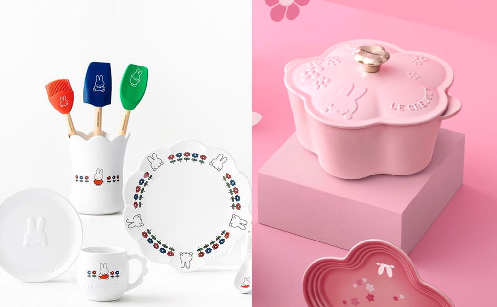 Le Creuset X Miffy 聯乘系列上架！超可愛櫻花粉紅系列 ＋ 新推出色彩繽紛花朵 Miffy Cotton系列
