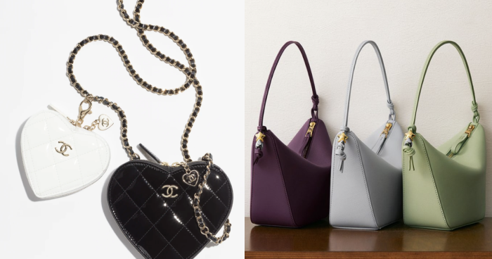 2023七夕限定＋心形手袋推介｜Chanel 黑白心形小廢包、Gucci復古風、LOEWE特別版Hammock Hobo迷你手袋等設計時尚俏皮！