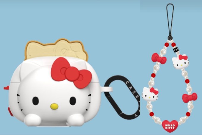 Hello Kitty x CASETiFY 驚喜可愛回歸！必買限量版多士爐 AirPods 保護殼、牛奶瓶Hello Kitty手機殼、手機繩等（附購買連結）