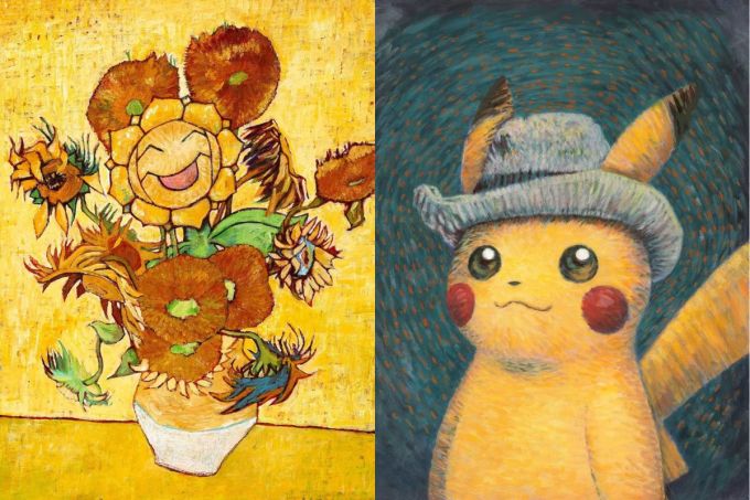 梵高周邊｜Van Gogh Museum聯名Pokémon博物館展覽！多款梵高精品﹕T恤、擴香瓶、瑜珈墊、星夜頸鏈