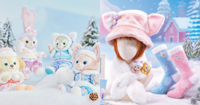 香港迪士尼Duffy與好友全新冬日系列開售！超可愛LinaBell 人造毛皮漁夫帽、Duffy 與 ShellieMay 斜揹袋、StellaLou 虹彩蝴蝶結頭箍等