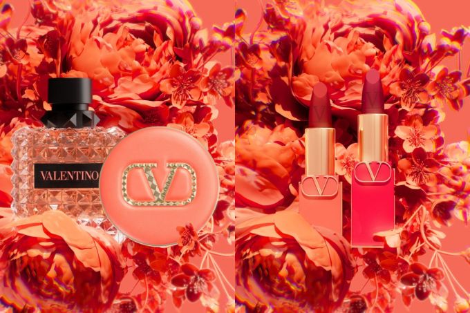 節日限定系列｜Valentino Beauty限量版珊瑚橘色氣墊粉底、高訂經典唇膏
