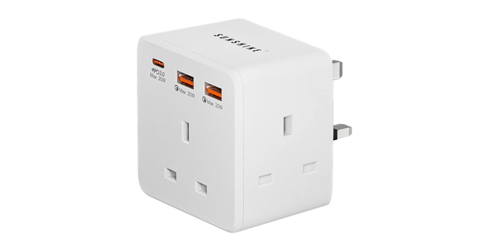 積分兌換 | Sunshine MPD-3 PD20W USB萬能插蘇 (價值$128)