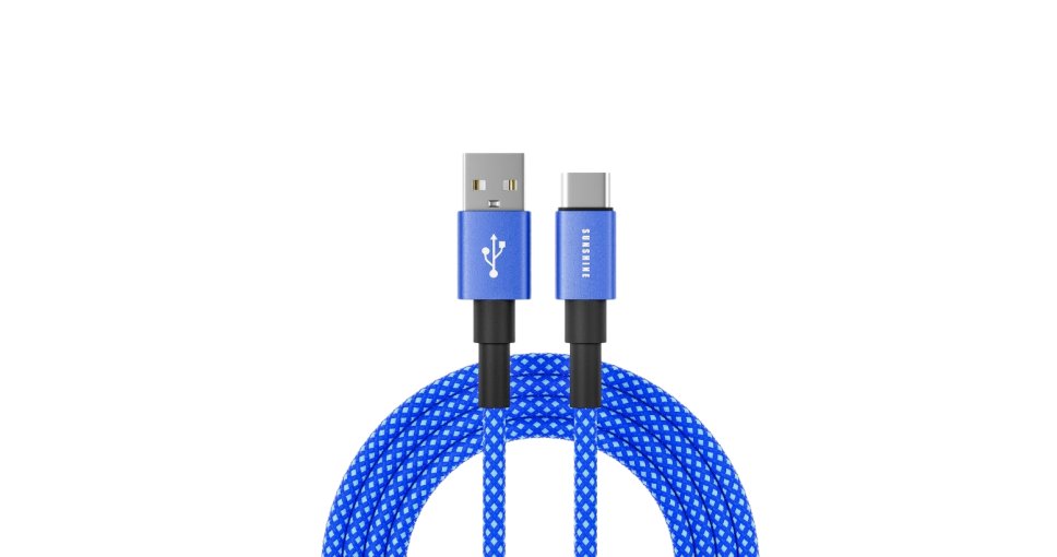 積分兌換 | Sunshine 3A充電線 USB-A 轉 USB-C 1.2米 (顏色隨機)